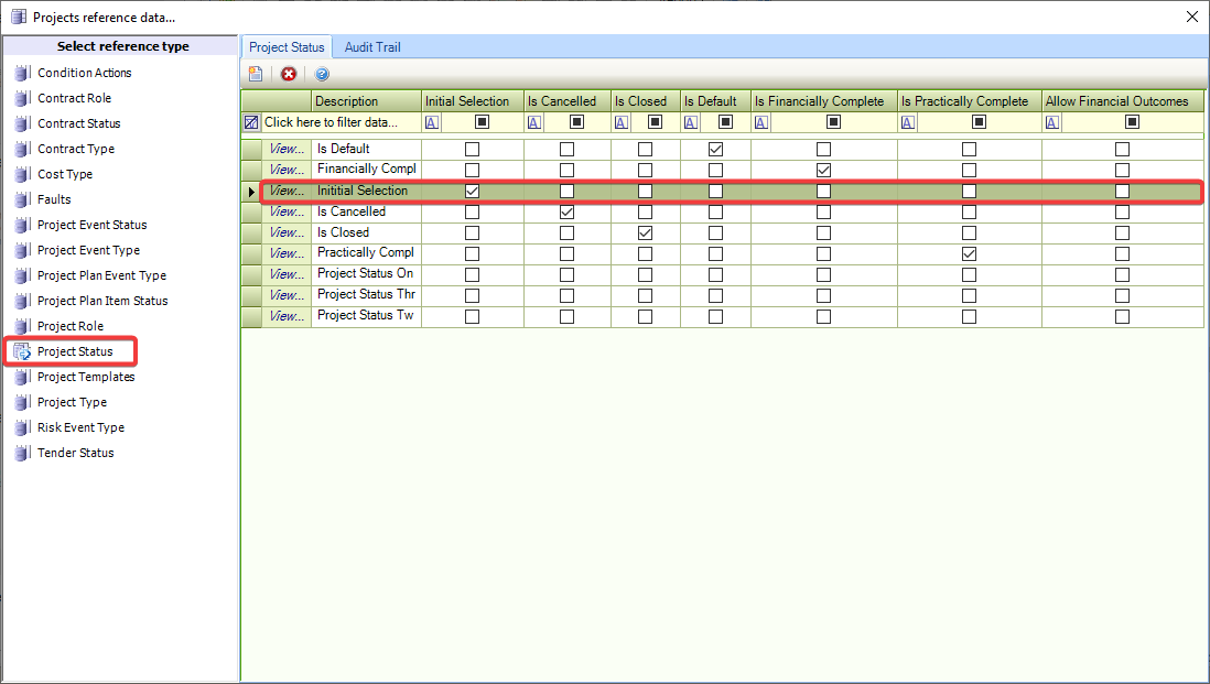 ReferenceDataProjectStatus