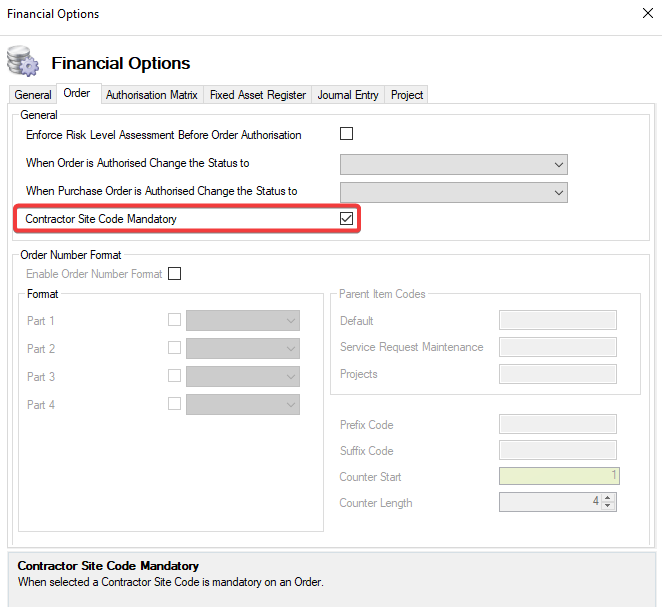 ContractorSiteCodeMandatory