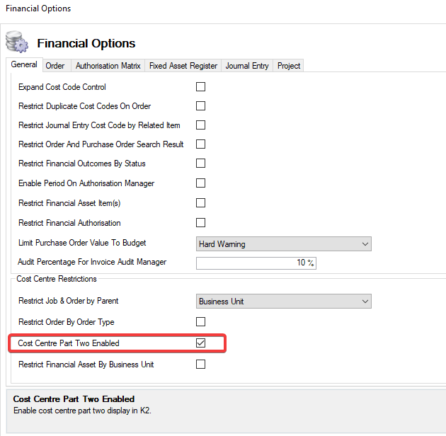CostCentrePart2Setting