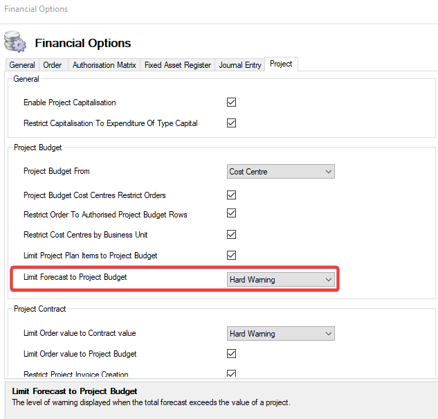 LimitForecasttoProjectBudget