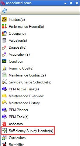 Sufficiency Survey Header(s) option