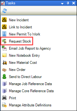 Request Stock option