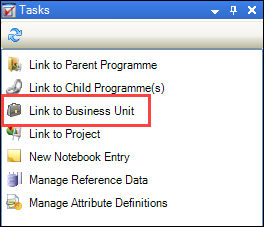 Link to Business Unit option