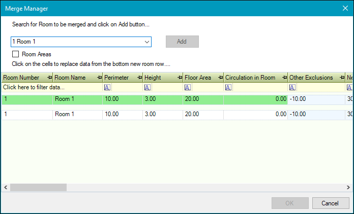 Merge Manager window