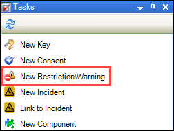 New Restriction\Warning option