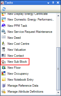 New Sub Block option