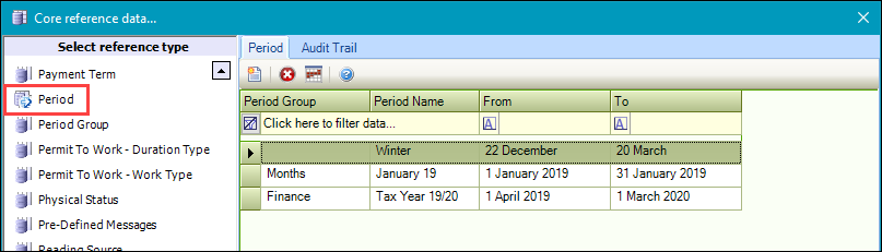 Period reference data