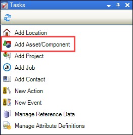 Add Asset/Component option