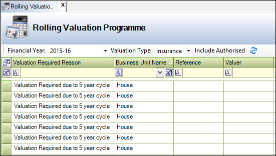 Rolling Valuation Programme