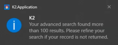 AdvancedSearchWindowsMessage