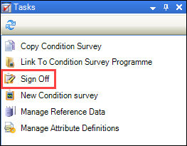 Sign Off option