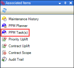 PPM Task(s) option