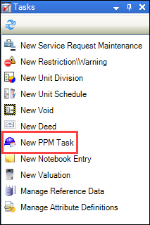 New PPM Task option