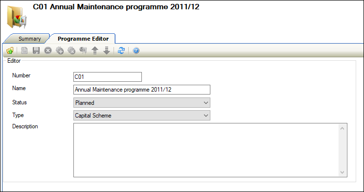 The Programme Editor