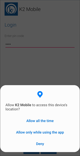 Android location settings