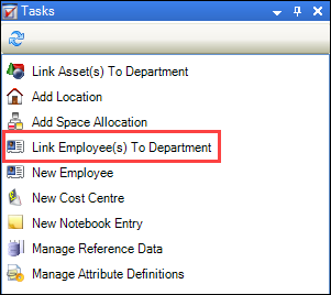 Link Employee(s) To Department option