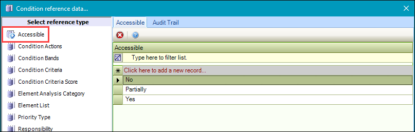 Accessible reference data