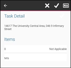 Task Detail screen